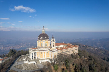 Obraz premium Basilica di Superga dal drone