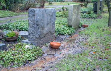 Aachen Waldfriedhof Grabsteine