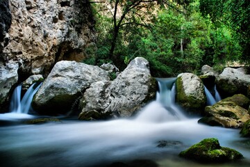 Source of the river Castril in the Natural Park of Castril, Granada.