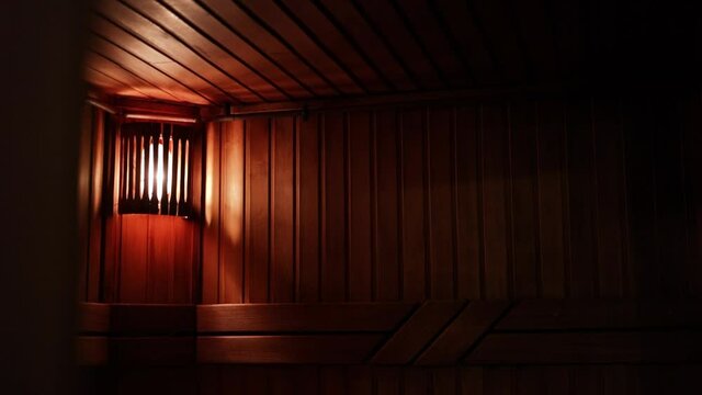 bathhouse interior wood sauna russian bathhouse hot warm 