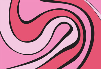 Simple background with pink waving motion lines pattern