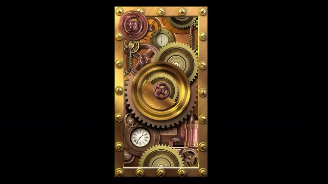 Steampunk gear element