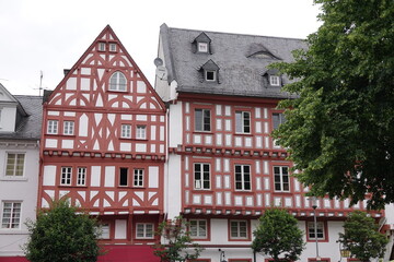 Fototapeta premium Fachwerkhaeuser in Boppard