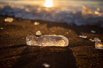 Iceland, black beach