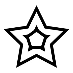 Stars Flat Icon Isolated On White Background