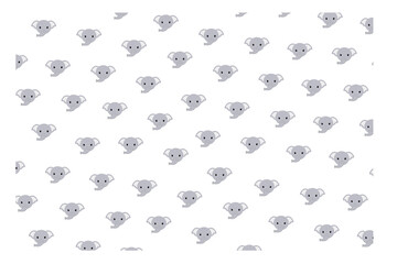 Fototapeta premium elephant background illustration design is suitable for children's begron clothes 