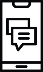 Chat Vector Icon Design Illustration