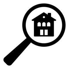 Magnifier Flat Icon Isolated On White Background