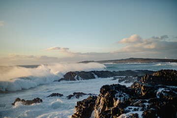 Iceland, lava rock waves