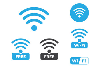 wifi icon on white background