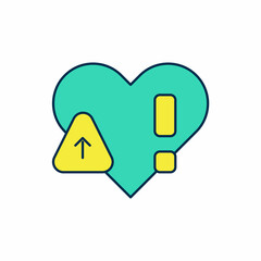 Filled outline Heart rate icon isolated on white background. Heartbeat sign. Heart pulse icon. Cardiogram icon. Vector