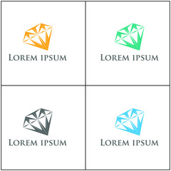 vector modern jewelry logo design