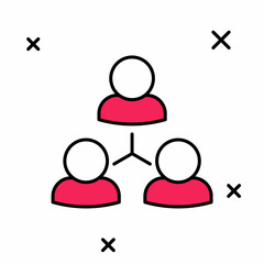 Filled outline Online class icon isolated on white background. Online education concept. Vector