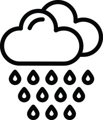 Rain Vector Icon Design Illustration