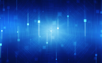 2d illustration Abstract futuristic electronic circuit technology background