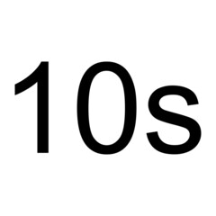 10s timer icon, 10 second camera