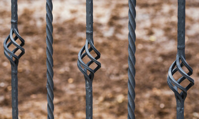 Wrought Iron Fence. Metal fence ornaments