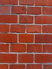 Obraz premium brick wall with red bricks, background, texture