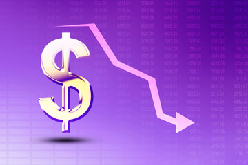 3d rendering Stock market online business concept
