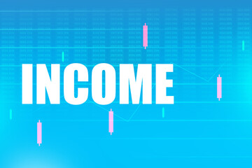 2d illustration Income abstract concept
