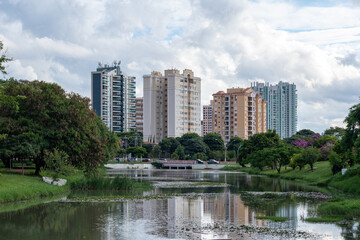 scenes from the ecological park of the city of Indaiatuba in the interior of the state of Sao Paulo