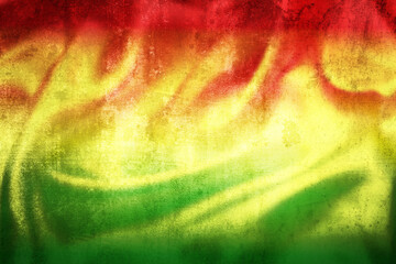 Grunge abstract rastafarian colors background view