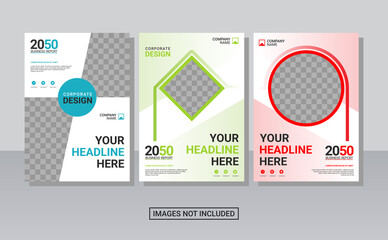 Creative corporate book cover design template