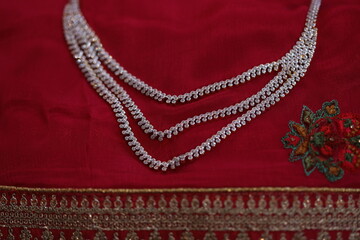 three tier platinum diamond necklace