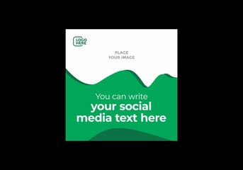 Modern social media post design