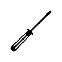 Screwdriver icon on white background. Screwdriver icon, great design for any purposes. Isolated object.