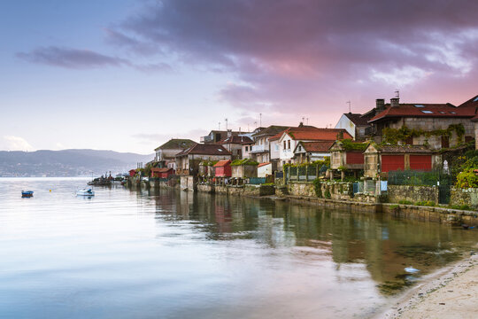 beautiful view of combarro fishing town, pontevedra, Spain