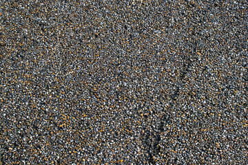Texture of stones in the ground