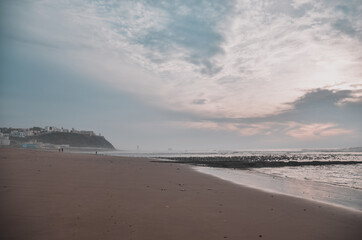 sunset on the beach