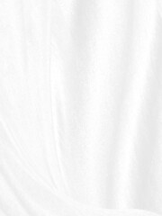 Obraz premium Clean woven beautiful soft fabric abstract smooth curve shape decorative fashion textile silver white background