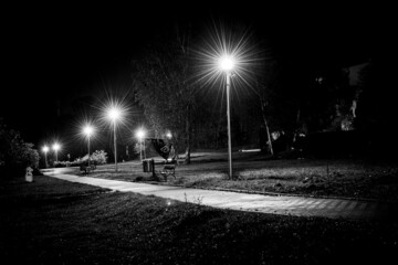 Starachowice nocą