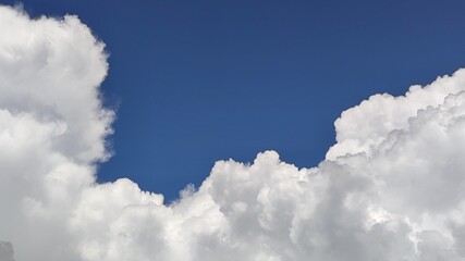 Naklejka na ściany i meble Photo of Cloudy sky. Cool Background.