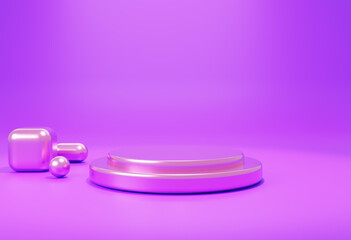 Abstract 3d render, Mock up podium for product presentation, abstract minimal concept, Showcase, geometric background, Product Presentation