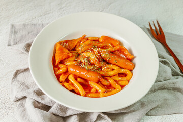 Korean Stir-fried Rice Cake, 'Tteokbokki'