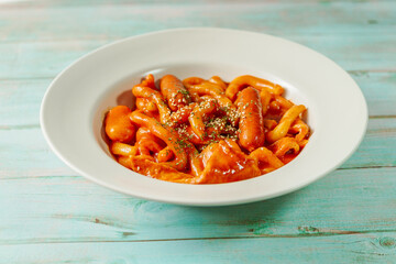 Korean Stir-fried Rice Cake, 'Tteokbokki'