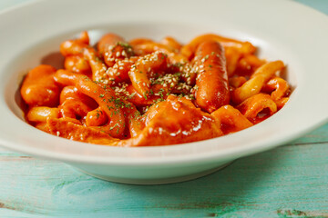 Korean Stir-fried Rice Cake, 'Tteokbokki'