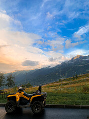 car in the mountains