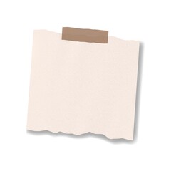 Blank note paper template 