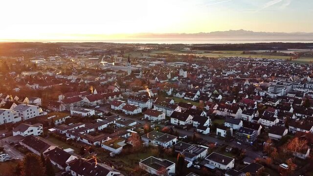 Markdorf am Bodensee bei Sonnenaufgang