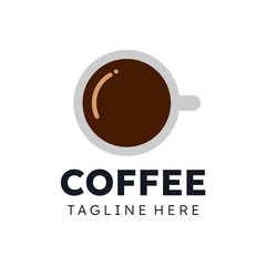 cool coffee logo vector element