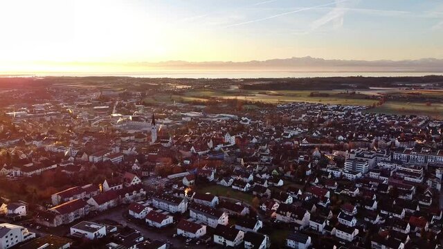 Markdorf am Bodensee bei Sonnenaufgang