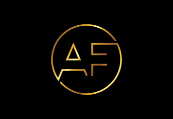 Initial Letter A F Logo Design Vector Template. Graphic Alphabet Symbol For Corporate Business