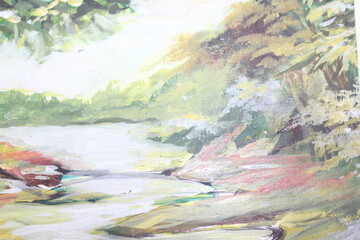 river in the mountains