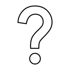 Question icon mark, help or ask bubble graphic symbol, web faq vector illustration