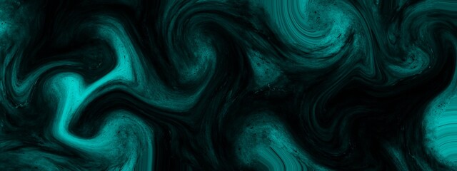 Dark green or teal background, luxury hand drawn art, digital art design, creative backdrop, contemporary graphic, fluid decoration for wallpaper, liquid watercolour painting
