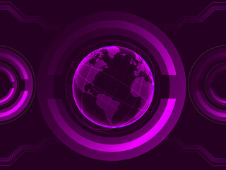 2d illustration globe sign with background 